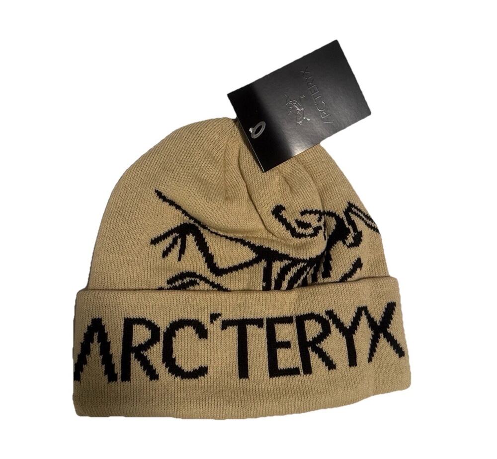 Arc'teryx Fernie Toque Beanie Acrylic Wool Beige Black Ski Winter Unisex